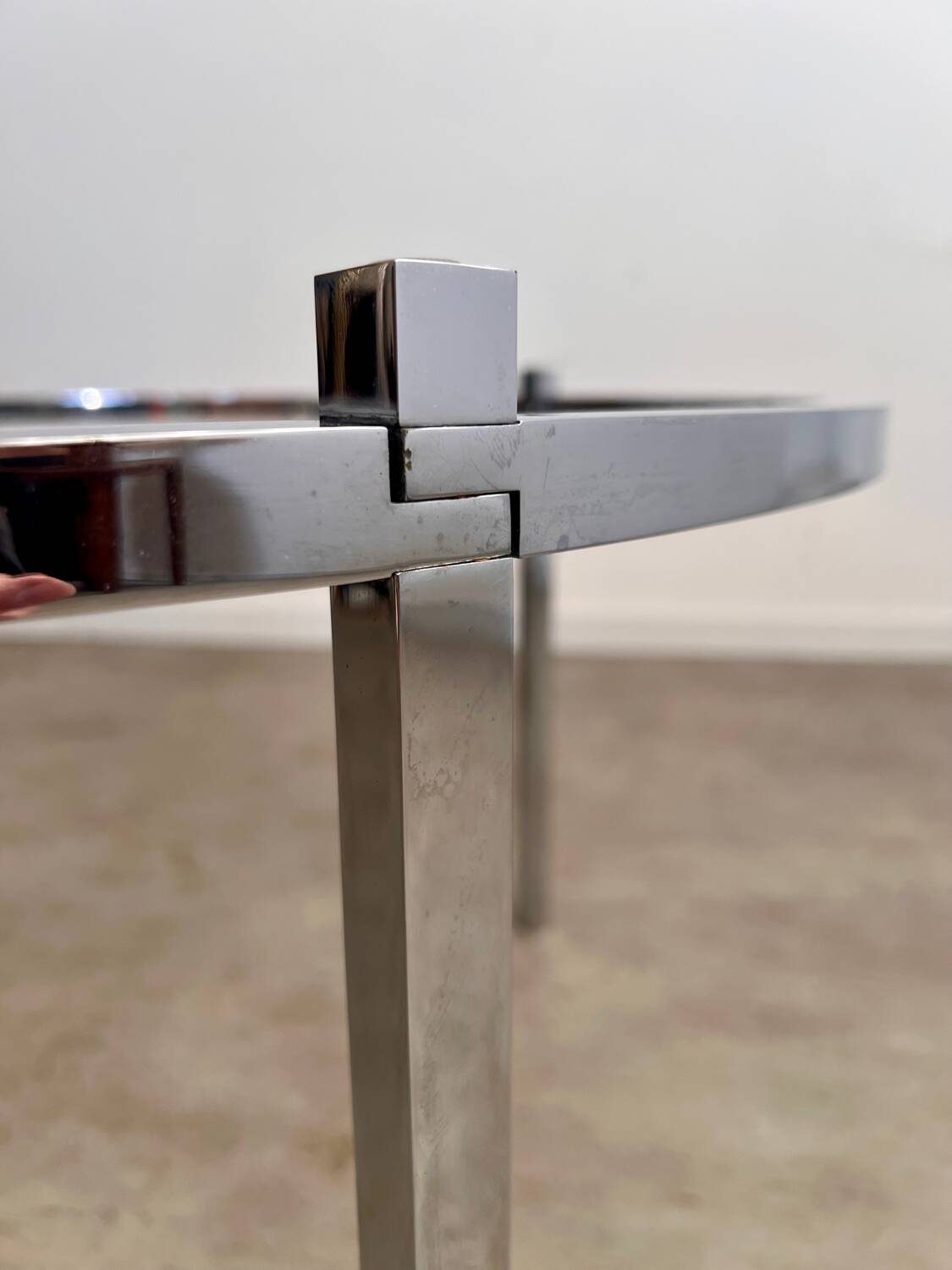 Old Italian design marble effect resin coffee table from the 70s