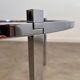 Old Italian design marble effect resin coffee table from the 70s