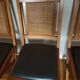 Set of 4 wood and leather chairs