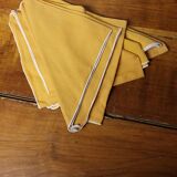 Set of five napkins vintage table