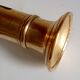 Golden brass candle holder
