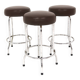 Set de 3 tabourets de bar en simili-cuir, Johanson Design, Markaryd, Suède, 1970