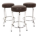 Set de 3 tabourets de bar en simili-cuir, Johanson Design, Markaryd, Suède, 1970