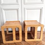 Pair of end tables, coffee tables or bedside tables
