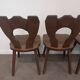 Set of 6 brutalist bistro chairs