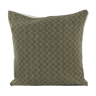 Khaki hand-woven cushion cover