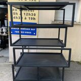 Designer metal shelf bookcase