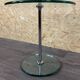 1970s 1980s Coffee Table Side Table in Chrome and Glass Space Age Design