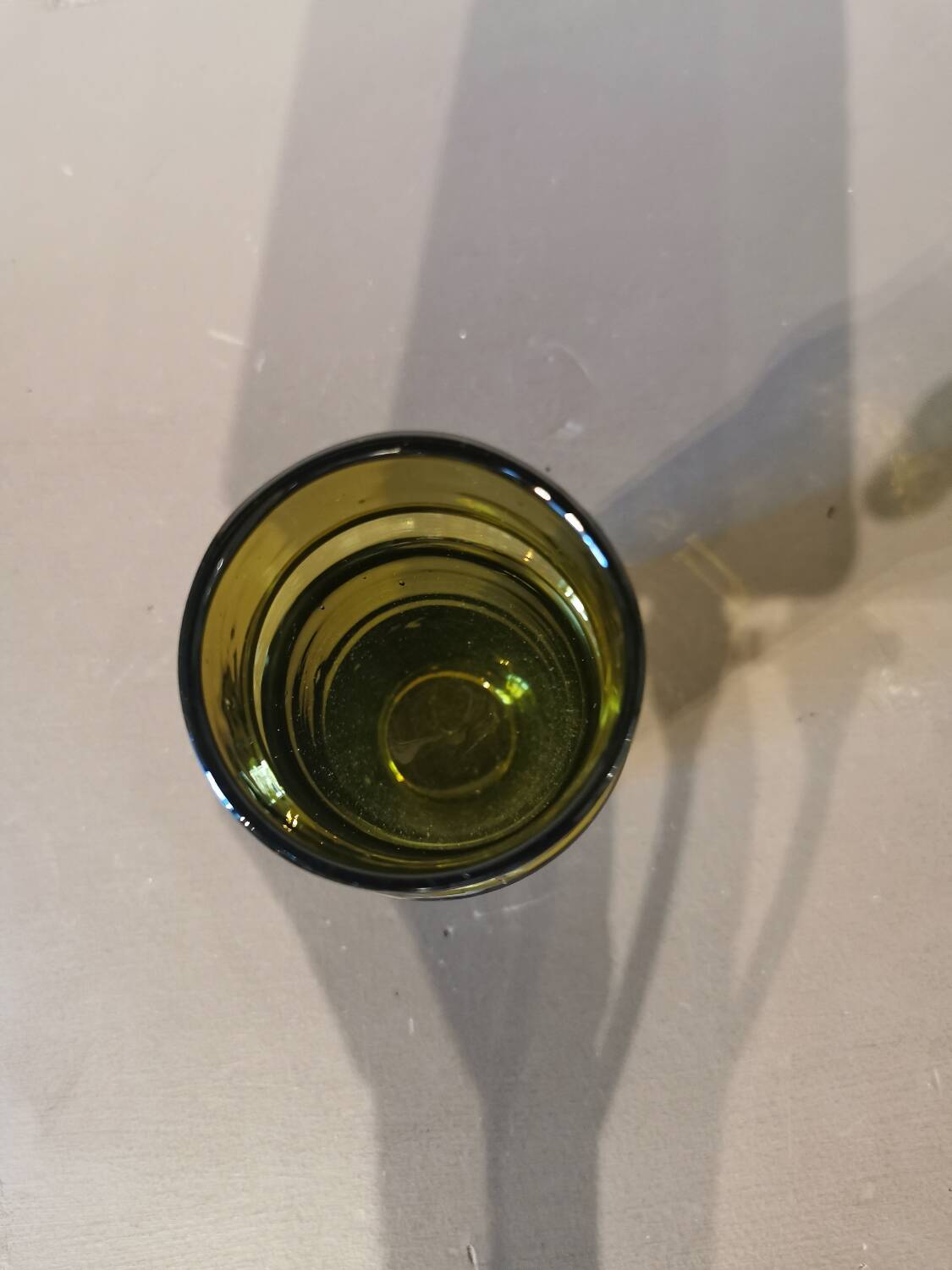 Large amber colored Beldi glasses