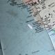 Vintage 1960 globe terrestrial world map Girard Barrère - 33 cm