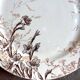 Ironware cake plate from Creil and Montereau, "Glaïeul" service