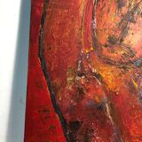 Oil on canvas olivier bony art brut singulier outsider