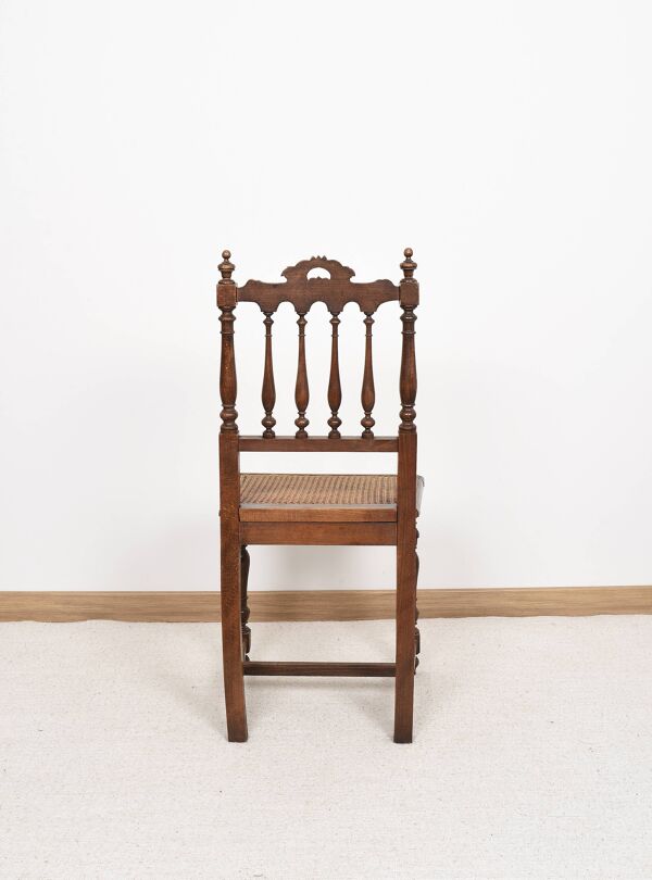 Chaises cannées, style Louis XIII