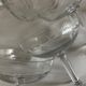 Set of 6 faceted cut crystal champagne glasses, Napoleon III style