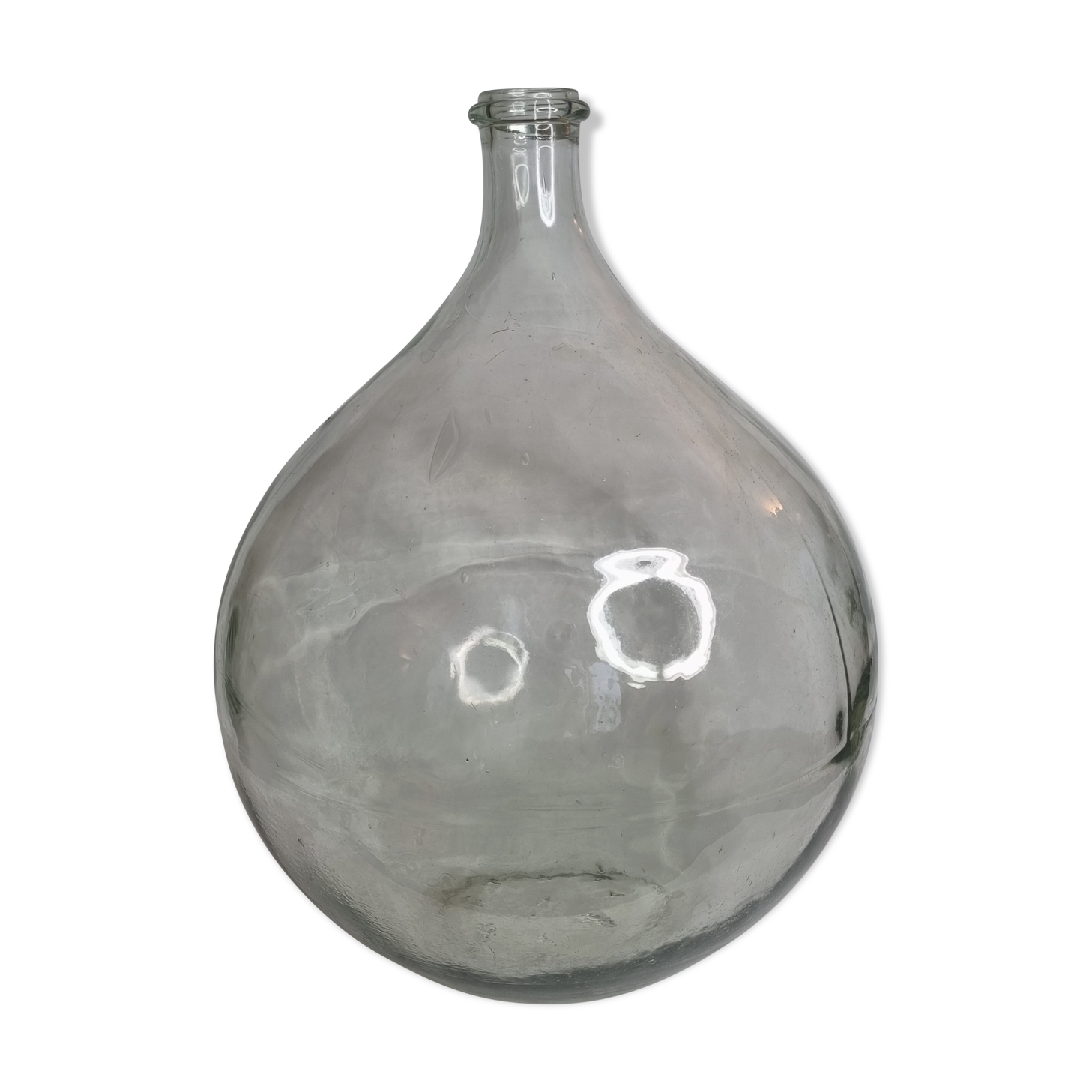 Demijohn blown glass, 60 liters