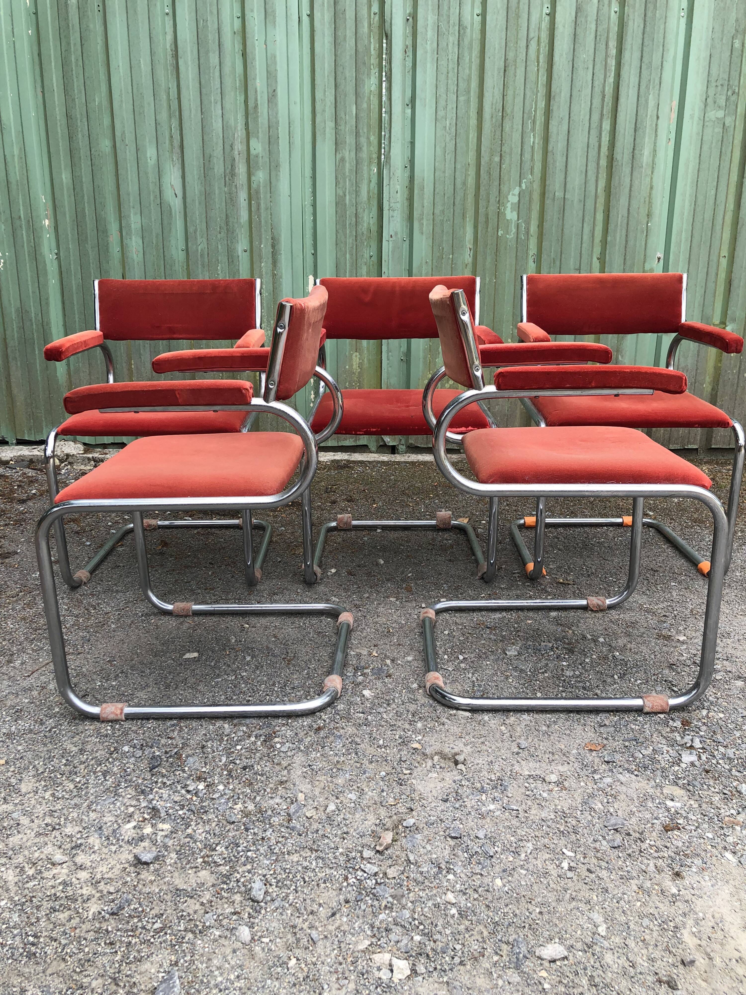 Set of 6 armchairs