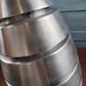 Suspension vintage brushed aluminium concentric – Space Age design from the 70s