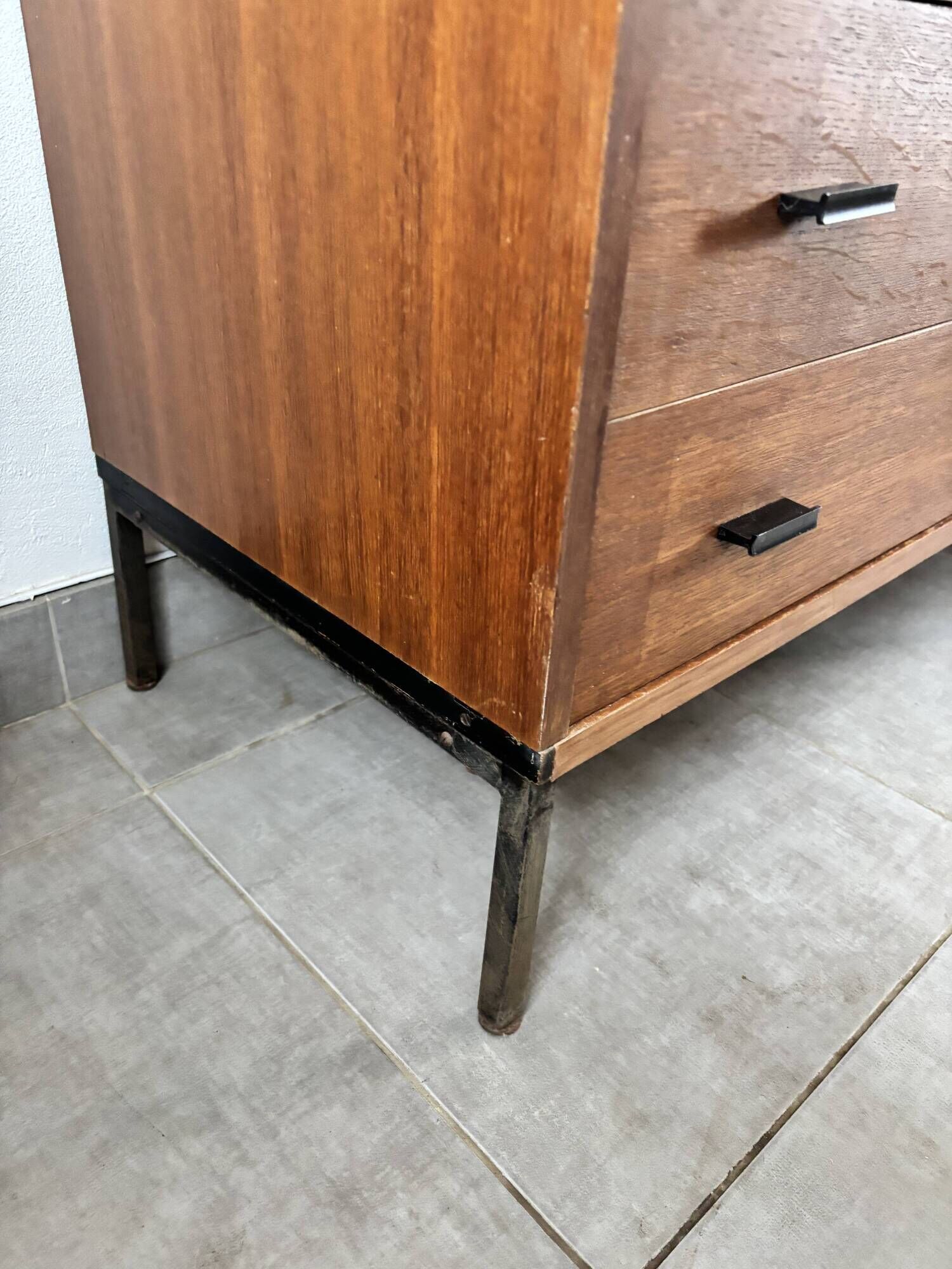 Vintage Scandinavian teak sideboard – 6 drawers – 1960s