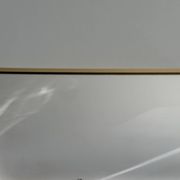Minimalist rectangular wall mirror with a brass frame, 1960s, Germany