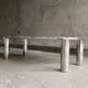 Table basse italienne en marbre et chrome, 1970s