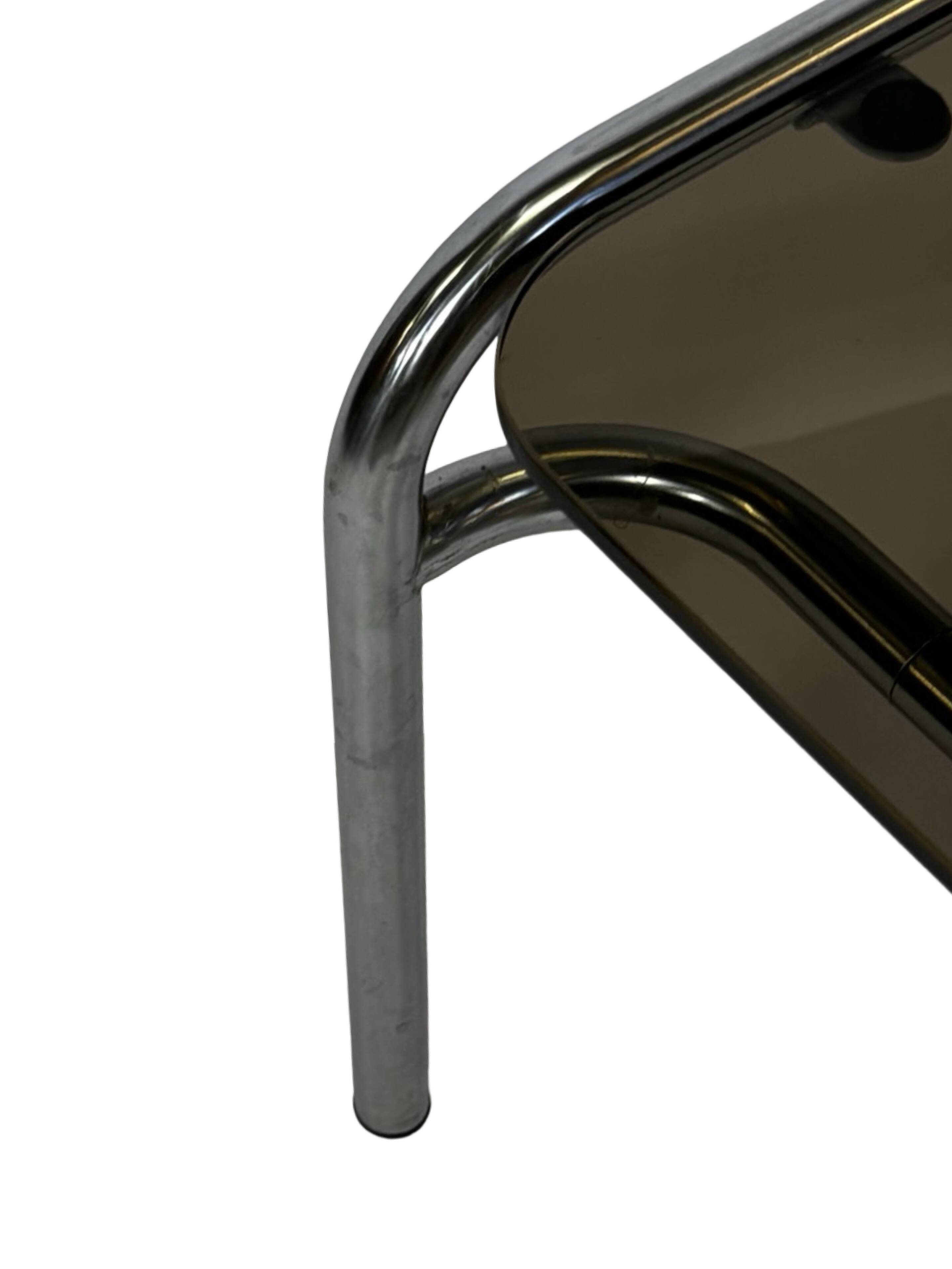 Vintage Coffee Table Walter Antonis TE41 Tubular Chrome ’t Spectrum 1974