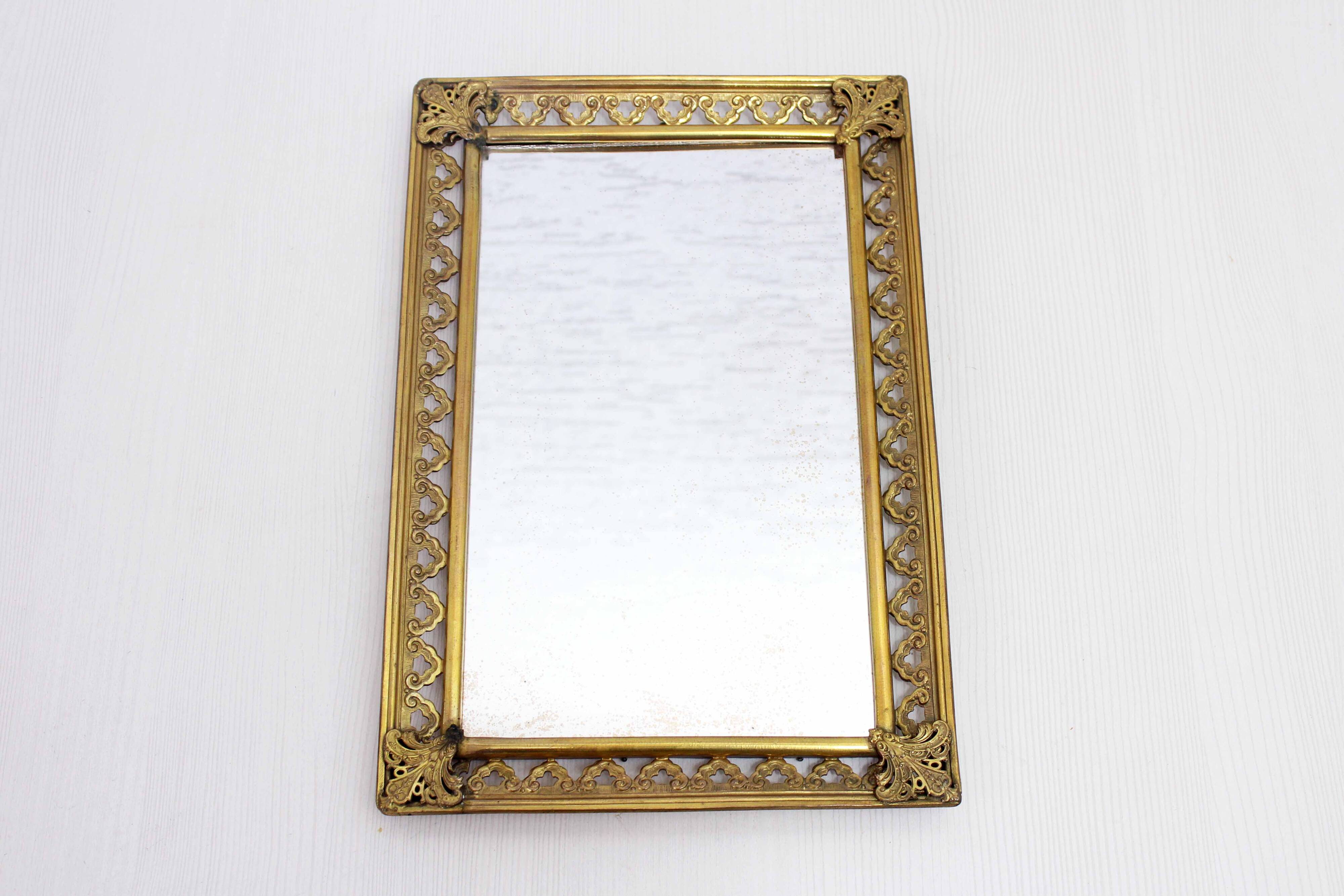 Miroir en laiton des années 60