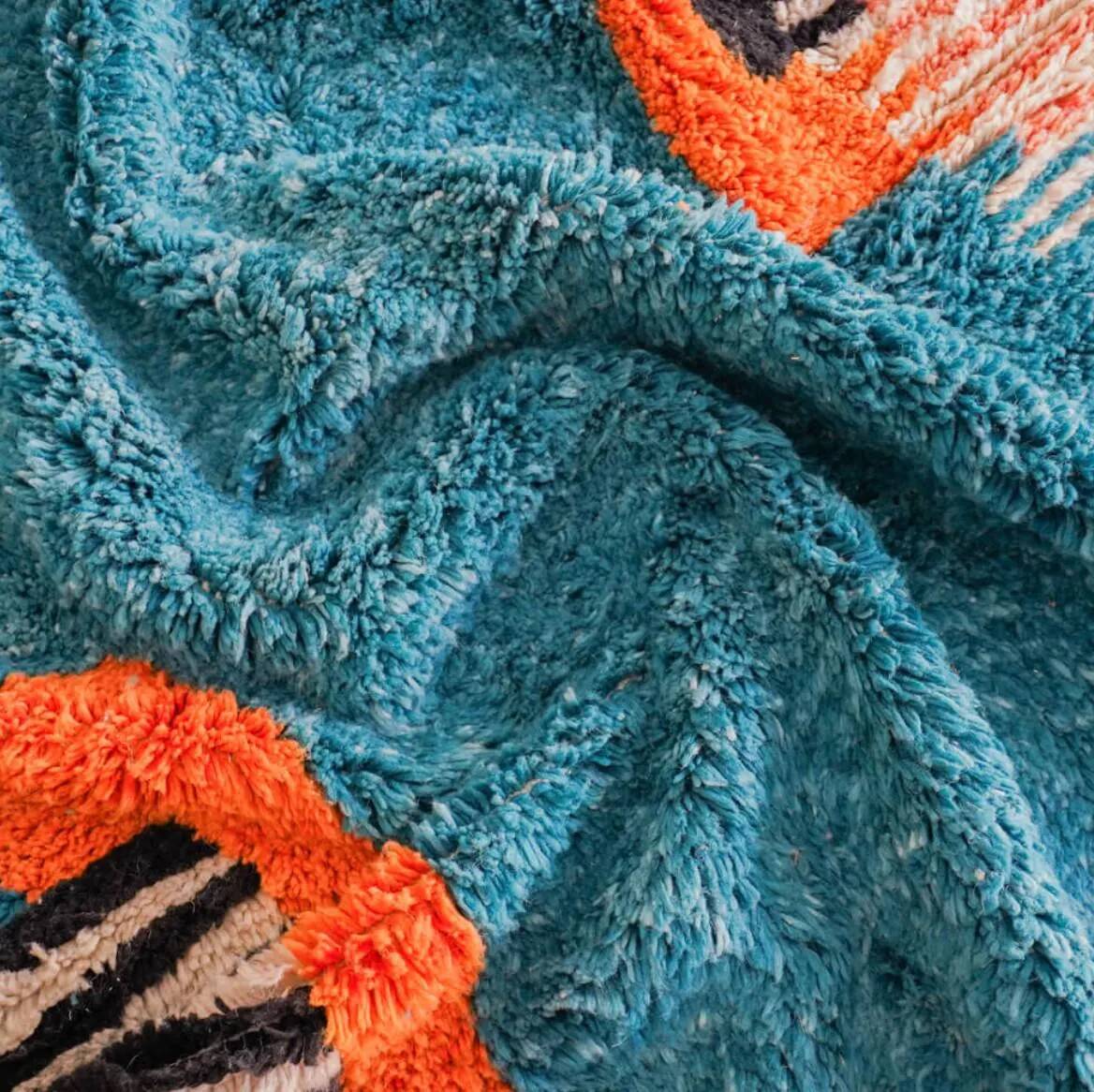 Traditional handmade Moroccan rug 3x2 m