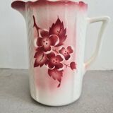 Ancien pichet fleurs roses Granit Hungary