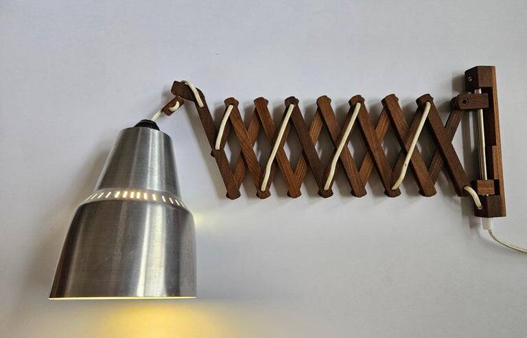 Mid-century wall scissors lamp, Sweden, 1960s