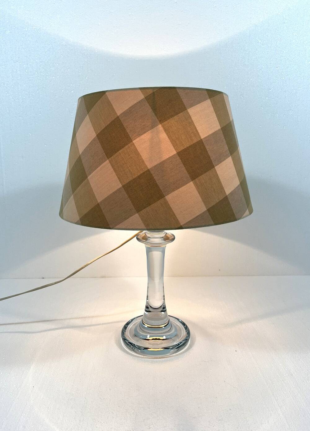 Holmegaard glass table lamp Astoria 1970's