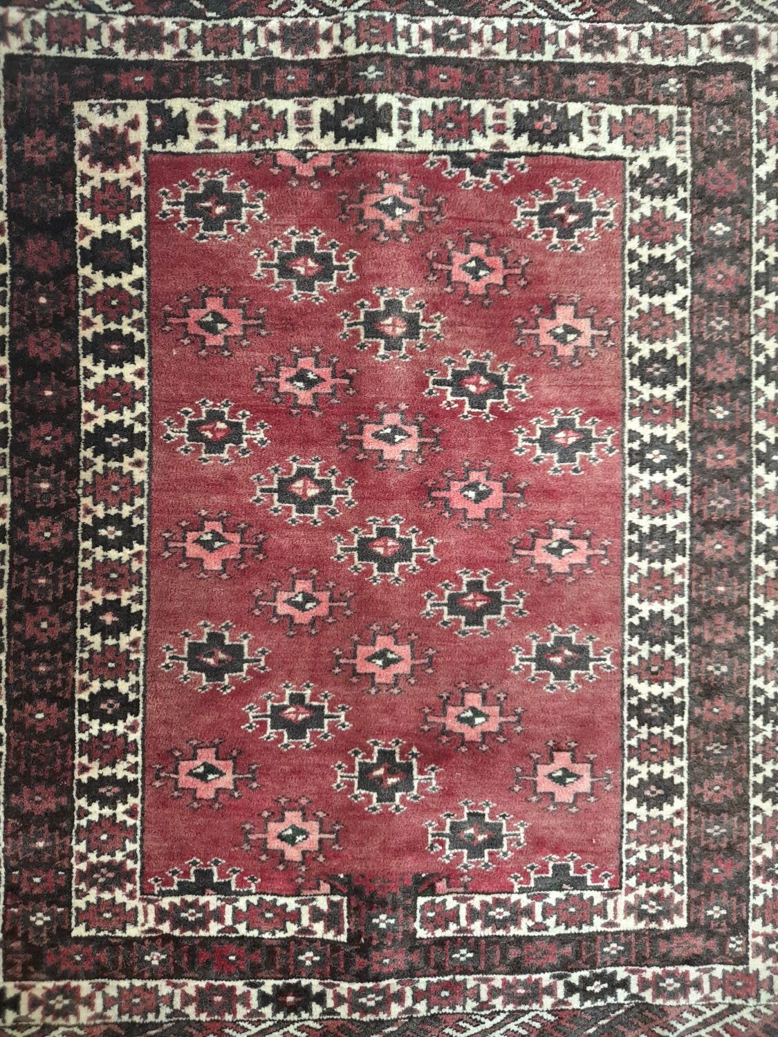 Handmade oriental rug 1.12 x 0.81m