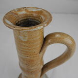 Old vintage stoneware candle holder