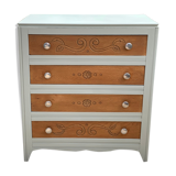 40's grey green art deco chest of drawers