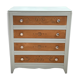 40's grey green art deco chest of drawers