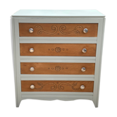 40's grey green art deco chest of drawers