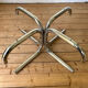 Vintage round tubular coffee table 1970