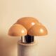 Piero gianemilio & anna monti “luna” table lamp for candle, italy, circa 1970