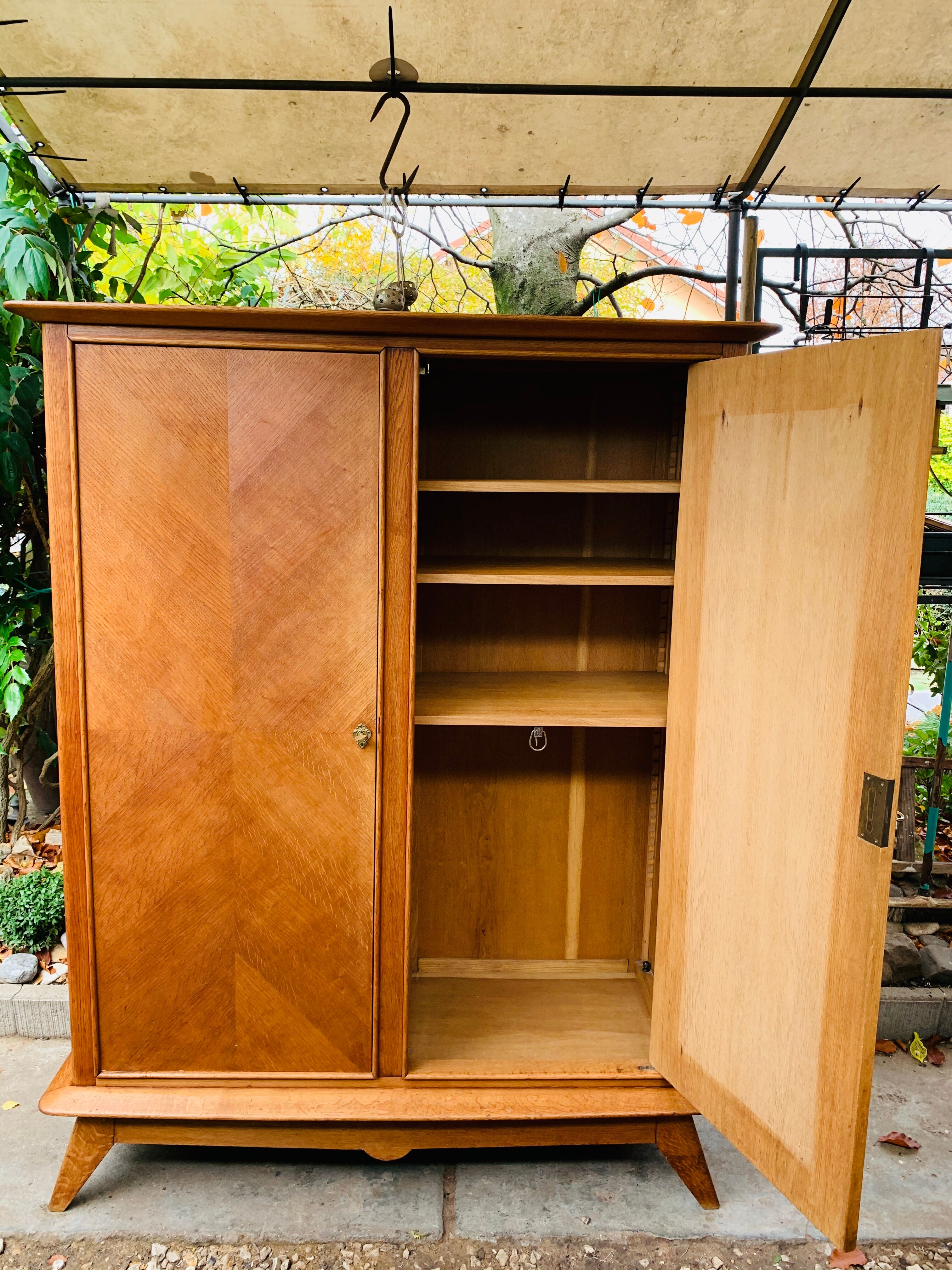 1950 compass foot cabinet