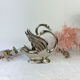 Tin mail holder couple of swans