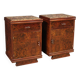 Pair of Italian Marble Top Nightstands from the 20th Century