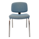 Vintage office chair in fabric and chrome from the 70s