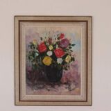 Original European Oil on Canvas – “Vase” – Signed Willack – Vintage