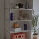 Lot 3 meubles design : usm haller blanc : 1 colonne 2 modules