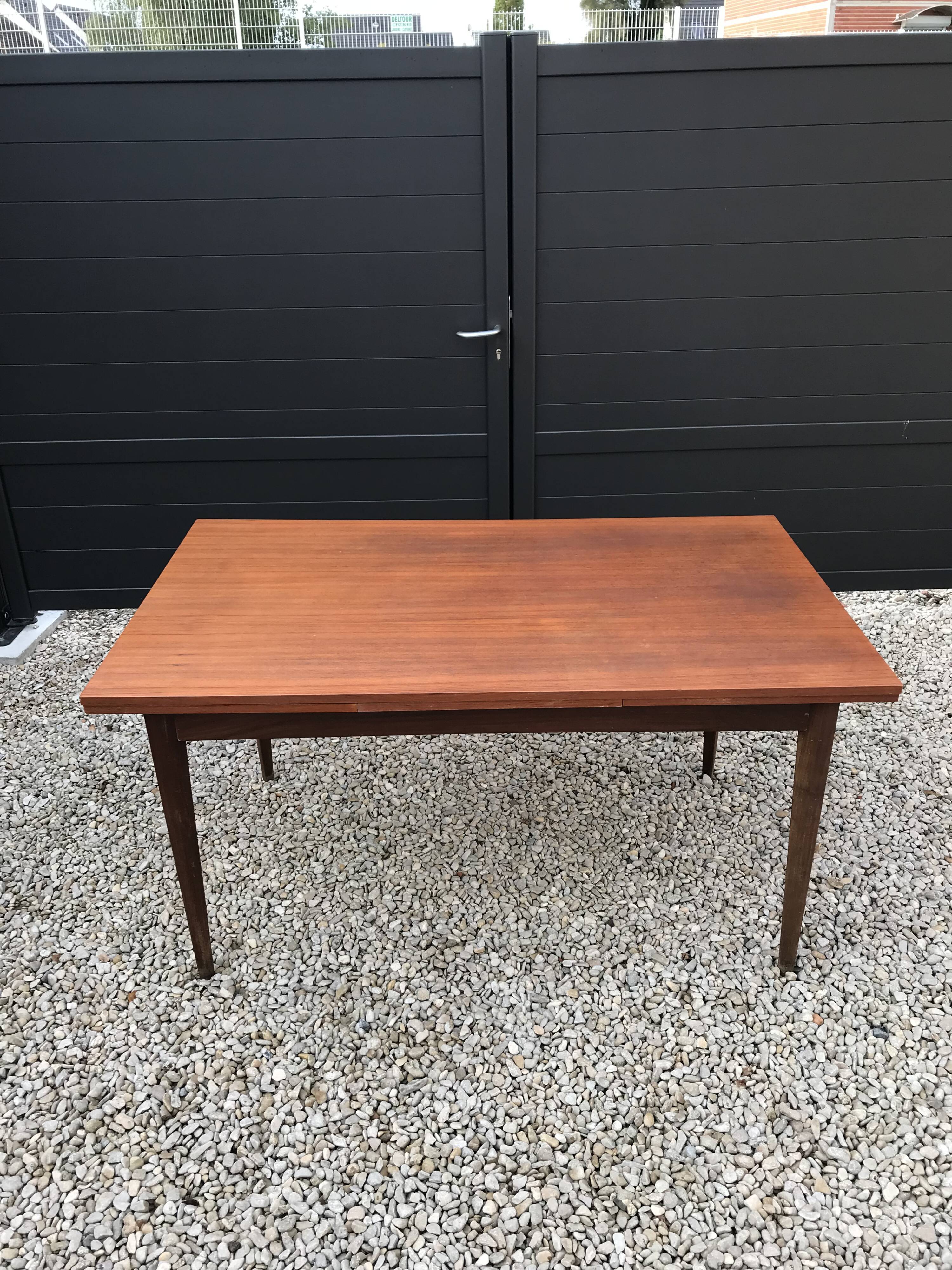 Scandinavian teak rap table