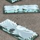 Verre miroir biseauté - portes couteaux dessous de bouteillle
