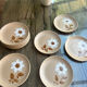 Hand-painted stoneware plate