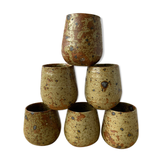 Vintage stoneware cups