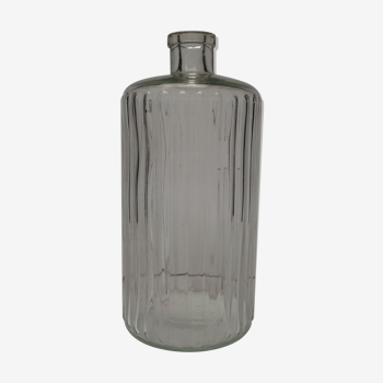 Fluted glass bottle