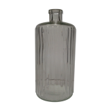 Fluted glass bottle