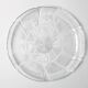 Large Platter Fleur, Vintage Decorative Clear Plate / Arcoroc / France